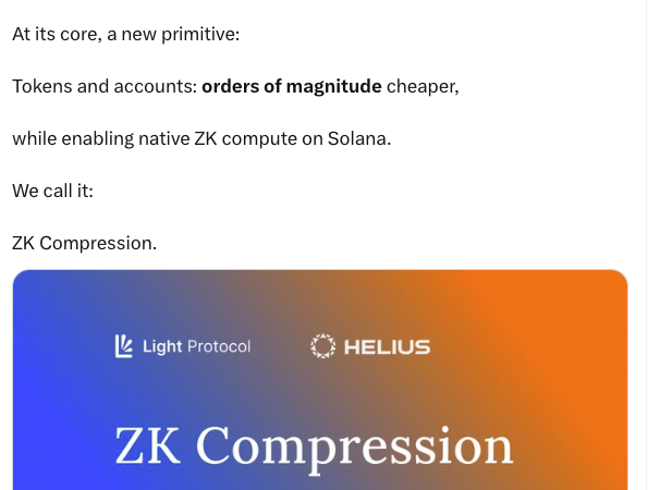 Solana推出ZK Compression，以太坊社区「破防」了？缩略图